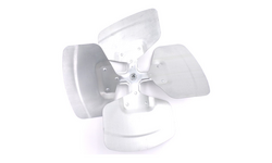 Revcor 607296 Axial Fan Blade - 18 IN, 4 Blades, 27 Degree, 1/2 IN Bore - 20479 in counterclockwise rotation.