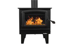 Buck Stove 74 Wood Stove W/Blower - Heats 2600 Sq Ft And Black Doors