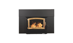 Buck Stove 74 Wood Insert With Blower - Heats 2600 Sq Ft And Gold Door