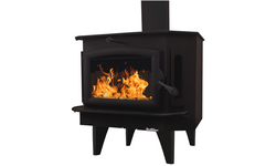 Buck Stove 91 Wood Stove With Blower And Black Doors