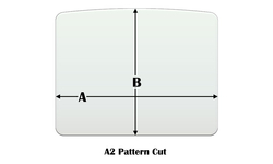 A2 Specialty cut pyroceramic glass for wood stoves