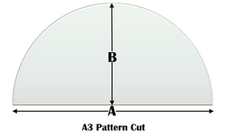 A3 Specialty cut pyroceramic glass for wood stoves