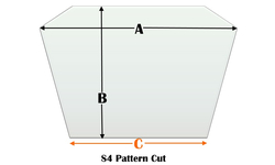 S4 Specialty cut pyroceramic glass for wood stoves