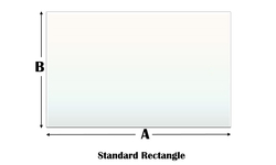 Standard cut replacement wood stove glass - pyroceram