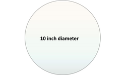 Pyroceram custom circular cut 10 inch ceramic glass